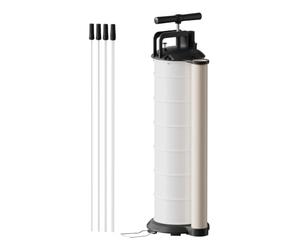 WilTec Pompe d’Aspiration d’Huile et de liquides - capacité 7 l - 240 x 210 x 650 mm/avec Tuyaux Ø 4,5 mm, Ø 5,8 mm, Ø 6,7 mm - pour Vidange Moteur