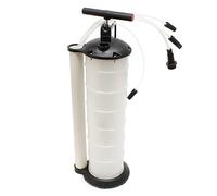 WilTec Pompe d’Aspiration d’Huile et de liquides - capacité 7 l - 240 x 210 x 650 mm/avec Tuyaux Ø 4,5 mm, Ø 5,8 mm, Ø 6,7 mm - pour Vidange Moteur