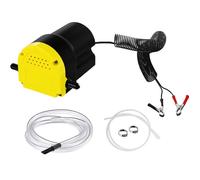 Wiltec Pompe d'aspiration à Fuel Diesel - 12 V / 60 W / 1,5 l/min - avec Tuyaux et bornes de batterie - Pour gazole et huile de dies