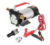 Wiltec Pompe d'aspiration à Fuel Diesel auto-amorçante - 12 V / 150 W / 40 l/min - avec Bornes de batterie - Pour gazole et huile de