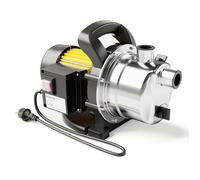 Wiltec Pompe de jardin - 2800 l/h / 600 W - Hauteur de débit 35 m - en Acier fin - pour Eau douce de puits - avec Poignée de transpo