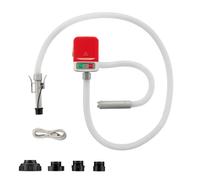 Wiltec Pompe de transfert alimentée par batterie, prise USB pour voiture, débit d'environ 12 l/min, pompe à carburant pour essence, diesel, huile et eau, avec arrêt automatique