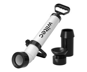 Wiltec Pompe déboucheur haute pression pour Nettoyage de tuyaux rapide Drains d’évier de Toilettes - Déboucheur à pompe
