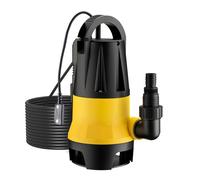 Wiltec Pompe immergée avec capteur de niveau d’eau - 400 W, 8500 l/h - Refoulement max. 5 m, profondeur max. 5 m - Thermorégulateur