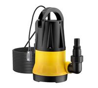 Wiltec Pompe immergée avec capteur de niveau d’eau - 750 W, 13000 l/h - Refoulement max. 9,5 m, profondeur max. 7 m - Thermorégulateur - Pompe submersible Eau propre