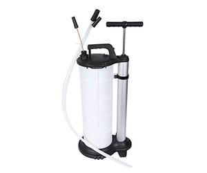 WilTec Pompe Manuelle d’Extraction Huile Réservoir 9 litres Pompe à Vide Aspiration Liquides Vidange Moteur