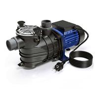 Wiltec Pompe piscine 1100 W - Débit 17700 l/h - Hauteur refoulement 15 m - Pompe de filtration et de circulation pour Filtre Eau - P