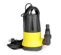 Wiltec Pompe immergée avec capteur de niveau d’eau - 400 W, 7300 l/h - Base inox - Refoulement max. 7,5 m, profondeur max. 7 m - Thermorégulateur - Pompe submersible Eau propre