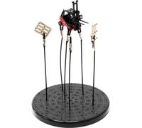 Wiltec Porte-pièces Airbrush avec Support à 6 Positions pour Modélisme, Support de Peinture Flexible pour Aérographe, pour Cabine d’aspiration
