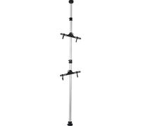 Wiltec Porte vélo télescopique pour 2 vélos de 20 kg, 118 x 118 x 1600 mm, en Aluminium, Peu encombrant, Réglable 160-340 cm, Bras orientables 360°, Rack Support velo