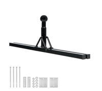 Wiltec Porte-vélos pour Timon Jusqu’à 80 kg en Acier, Adaptateur de Montage sur Timon pour remorques et caravanes