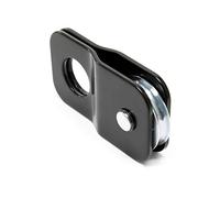 Wiltec Poulie de mouflage ouvrante/deviation - 78 x 35 x 145 mm - Charge max. 4 t - Guide de câble Porte Treuil Bloc Snatch - Usage forestier Atelier