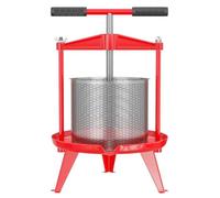 Wiltec Presse à fruits à vis - 470 x 580 x 660 mm - capacité 14 L - en Acier inoxydable - Pressoir manuel facile à nettoyer pour Moû