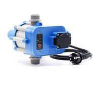 Wiltec Pressostat EPC-1.1 - 170 x 230 x 165 mm - 230 V - 10 bars - avec Câble et Prise - Réseaux d’eaux domestiques & Pompes monophasées - Anti-marche à sec