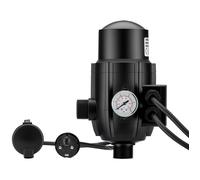 Wiltec Pressostat EPC-2 - 145 x 225 x 125 mm - 230 V - 10 bars - avec 2 Câbles - Réseaux d’eaux domestiques & Pompes monophasées - Anti-marche à sec