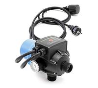 Wiltec Pressostat EPC-2 - 145 x 225 x 125 mm - 230 V - 10 bars - avec 2 Câbles - Réseaux d’eaux domestiques & Pompes monophasées - Anti-marche à sec