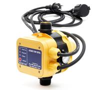 Wiltec Pressostat EPC-5 avec 2 Câbles - 175 x 185 x 150 mm - 230 V - 10 bars - Réseaux d’eaux domestiques & Pompes monophasées - Anti-marche à sec