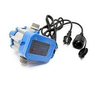 Wiltec Pressostat SKD-1 avec câble 230 V jusqu'à 10 bar, régulateur de pression avec protection contre la marche à sec pour installations d'eau domestiques et pompes, commande fiable de la pompe