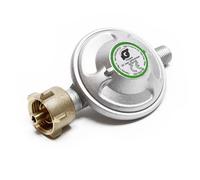 Wiltec Raccordement de gaz - avec Pressostat 50 mbar - pour Pression constante des Bouteilles allemandes Ø 1/14"" / 21,8 mm LH - Rédu