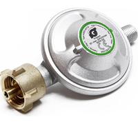 Wiltec Raccordement de gaz – avec Pressostat 50 mbar – pour Pression constante des Bouteilles allemandes 21,8x1,14L – Réducteur détendeur régulateur