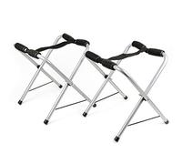 WilTec Rack de Rangement pour Kayak et canoë - 370 x 330 x 410 mm - Pliable - Support de Stockage en Aluminium pour Présentation Nettoyage Réparation Bateau