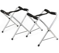 Wiltec Rack de rangement pour kayak et canoë - 370 x 330 x 410 mm - Pliable - Support de stockage en Aluminium pour Présentation Nettoyage Réparation Bateau
