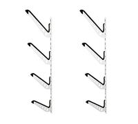 WilTec Rack Quadruple Mural Universel - Support de Rangement pour Surf Snowboard Wakeboard Skateboard Skis - Stockage matériel de Sport