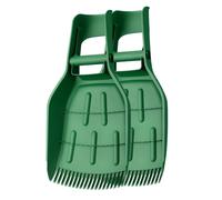 Wiltec Ramasse-feuilles en plastique 57,1 x 33,7 x 7,6 cm, lot de 2 pinces à feuilles à large ouverture, à dents et poignée ergonomique