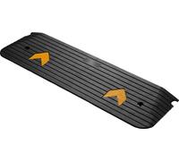Wiltec Rampe d’accès – 1100 x 320 x 38 mm – Capacité max. 50 t – en Caoutchouc – Handicapés, Fauteuil roulant & Déambulateur – Surface antidérapante