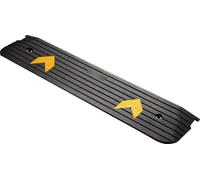 Wiltec Rampe d’accès – 1130 x 240 x 25 mm – Capacité max. 50 t – en Caoutchouc – Handicapés, Fauteuil roulant & Déambulateur – Surface antidérapante