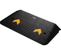 Wiltec Rampe d’accès – 902 x 457 x 76 mm – Capacité max. 50 t – en Caoutchouc – Handicapés, Fauteuil roulant & Déambulateur – Surface antidérapante