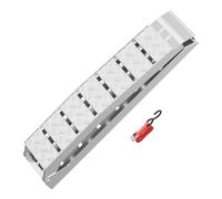 Wiltec Rampe de Chargement Pliable - 2280 x 280 mm - Capacité Max. 680 kg - en Aluminium - avec Sangle - pour Moto VTT Quad - Rampe d’accès Rail