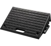 Wiltec Rampe d’accès modulaire – 500 x 315 x 107 mm – Capacité max. 50 t – en Caoutchouc – Handicapés, Fauteuil roulant & Déambulateur – Surface antidérapante
