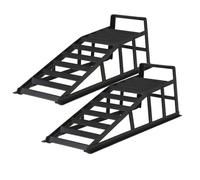 Wiltec Rampe d'accès, lot de 2, jusqu'à 2 t par paire, 940 x 310 x 270 mm, rail d'accès pour véhicules, rampes de chargement en acie
