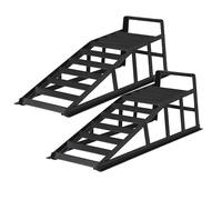 Wiltec Rampe d'accès, Lot de 2, jusqu'à 2 t par Paire, 940 x 310 x 270 mm, Rail d'accès pour véhicules, rampes de Chargement en Acier