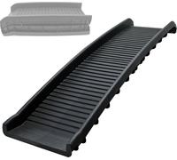 Wiltec Rampe d'accès pour Chien et Animaux - 1560 x 400 x 100 mm - capacité 90 kg - Une Fois Pliable - en Plastique Robuste - avec Surface antidérapante Embarquement Voiture