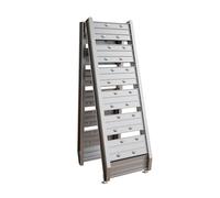 Wiltec Rampe de Chargement Pliable 1820 x 305 mm - capacité de Charge Max. 200 kg - en Aluminium - Rampe d'accès Utilitaire Moto ATV Quad remorque