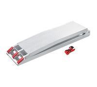 Wiltec Rampe de Chargement Pliable 2150 x 280 mm - capacité de Charge Max. 340 kg - en Aluminium - Profil perforé - Rampe d'accès Utilitaire Moto ATV Quad remorque