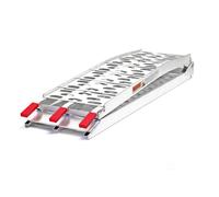 Wiltec Rampe de Chargement Pliable 2280 x 288 x 100 mm - capacité de Charge Max. 340 kg - en Aluminium - Profil perforé - Rampe d'accès Utilitaire Moto ATV Quad remorque