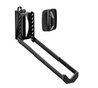 WilTec Range-vélo Mural pivotant et télescopique - 118 x 307-340 x 438-625 mm - Capacité 35 kg - Ø de Roue 406-737 mm - en Acier et Plastique - Rack à vélo, Support Rangement