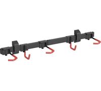 Wiltec Range-vélo mural pliable pour 3 bicyclettes et 2 casques – 824 x 180 x 136 mm – Capacité totale 95 kg – Largeur de roue max. 90 mm – en Acier et Plastique – Rack à vélo, Support rangement