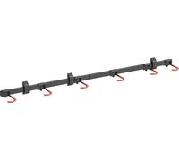 Wiltec Range-vélo mural pliable pour 6 bicyclettes – 1604 x 180 x 105 mm – Capacité totale 150 kg – Largeur de roue max. 90 mm – en Acier et Plastique – Rack à vélo, Support rangement