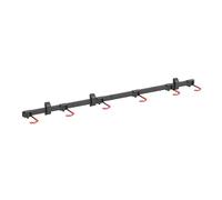 WilTec Range-vélo Mural Pliable pour 6 bicyclettes - 1604 x 180 x 105 mm - Capacité Totale 150 kg - Largeur de Roue Max. 90 mm - en Acier et Plastique - Rack à vélo, Support Rangement