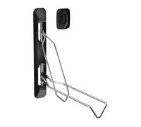 WilTec Range-vélo Mural Rabattable - 117 x 638 x 584 mm - Capacité 35 kg - Largeur de Roue 53,3-71,1 mm - en Acier et Plastique - Rack à vélo, Support Rangement