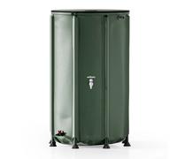 Wiltec Récupérateur eau de pluie pliable 500L Citerne souple Robinet Couvercle