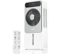 Wiltec Refroidisseur mobile 28 W «Misting Fan» 235x290x668mm Réservoir 5 L 12 Vitesse Climatiseur mobile Rafraîchisseur d’air Écran tactile Brumisateur Télécommande Climatisation Intérieure Extérieure