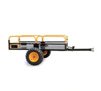 Wiltec Remorque basculante - 2100 x 1200 x 70 mm - capacité 450 kg - en Acier - avec Grille et Parois amovibles - pour Tondeuse auto