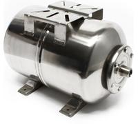 Wiltec Réservoir pression à vessie – 24 Litres – 267 x 680 x 290 mm – en Acier inoxydable – Version horizontale – Surpresseur pour la surpression eau domestique – Réservoir Cuve suppresseur pour pompe