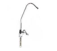 Wiltec Robinet d'eau pour évier - 130 x 19 x 285 mm - raccord 6,35 mm / 1/4"" - 300 l/h - modèle D-04 - Chromé - pour Système Osmose