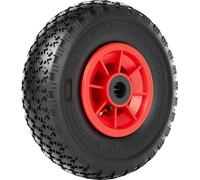 Wiltec Roue complète 3.00-4 pour Diable – 255 x 255 x 85 mm – Avec Chambre à air et Jante – Valve coudée TR87 – capacité de charge max. 90 kg – pour Roue Brouette Chariot